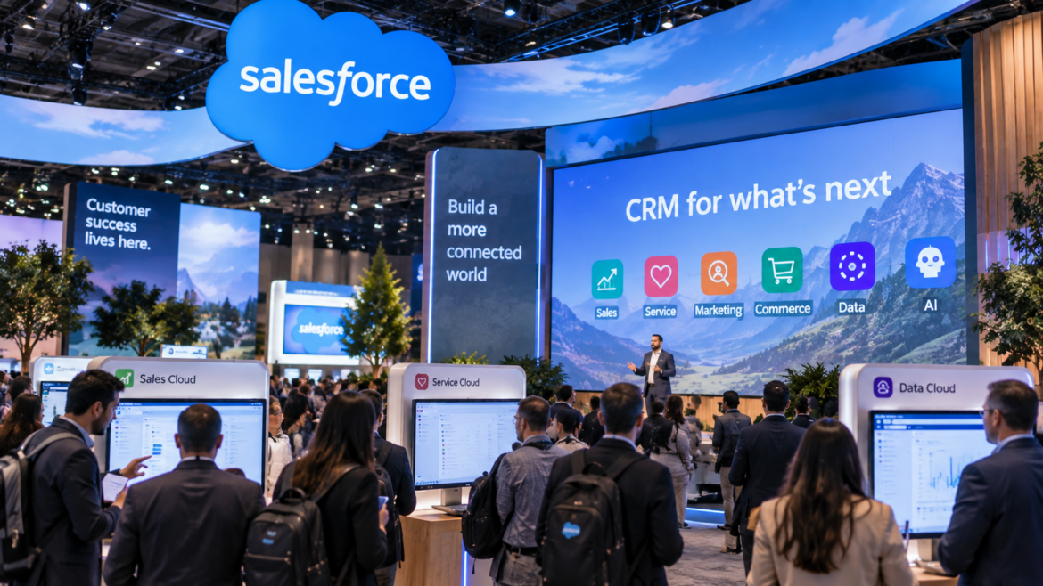 Salesforce stock falls service outage hits during crucial conference
